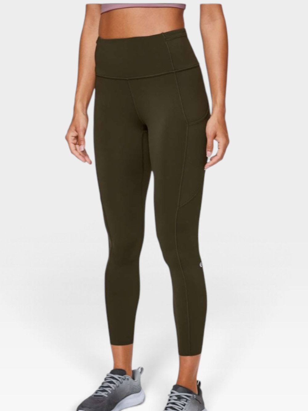 Lululemon Fast & Free Tight II 25” Dark Olive DKOV Size 12 NWT - Picture 9 of 15